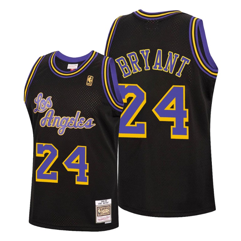 Men's Los Angeles Lakers Kobe Bryant #24 NBA 2020 Reload Classic Black Basketball Jersey FLP7683LX